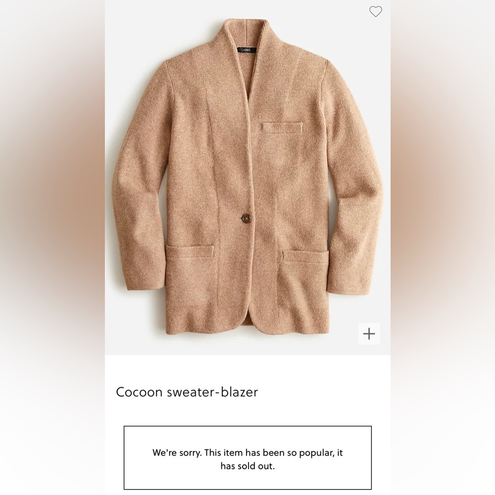 NEW / Cocoon sweater-blazer / B002 - Picture 2 of 6